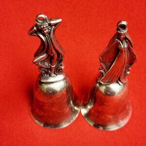 Reed & Barton 12 Days of Christmas Bells Silverplated Set of 2